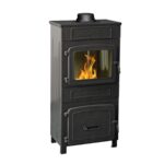 Wamsler WO 109-8F Werkstattofen 8 kW – Email Schwarz, Sichtfenster, Anschluss oben